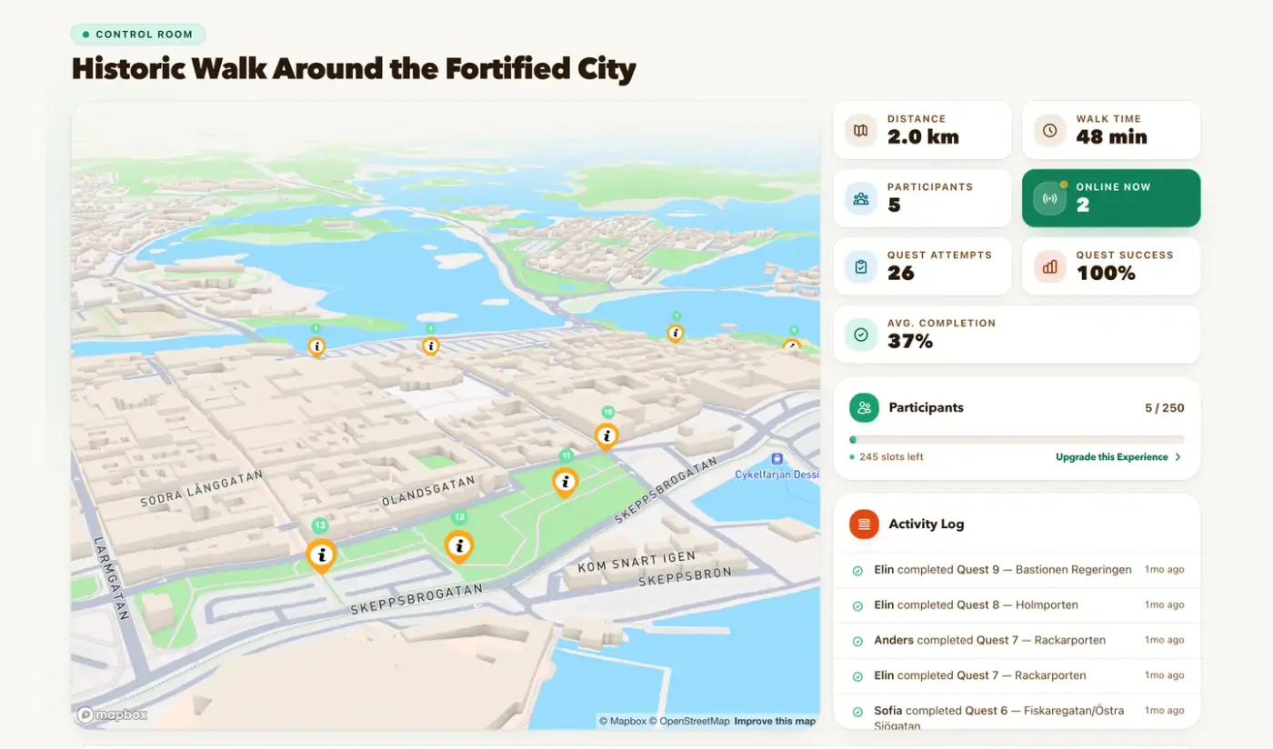 Control Room — Self-guided city walk